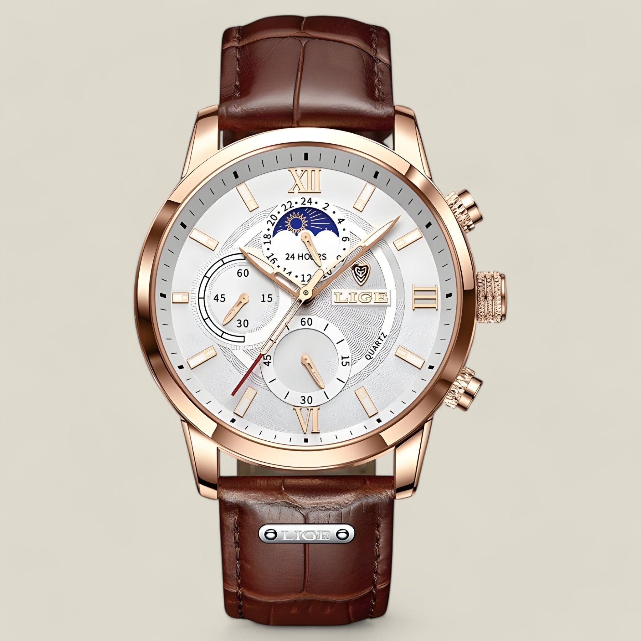 Eiden - Montre raffinée au design moderne et fin avec fonctions pratiques pour un usage quotidien