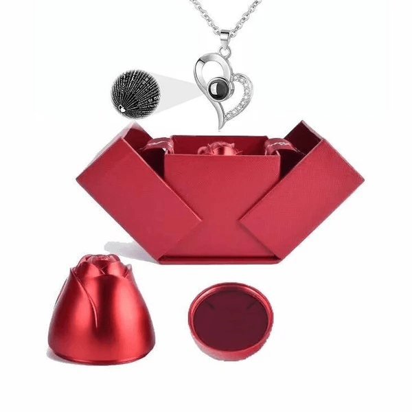 HeartGlow - Personalized "I Love You" pendant with unique projection feature