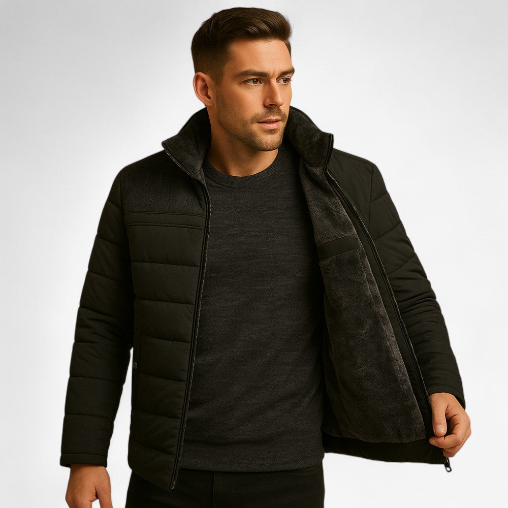 Aiden – Fleece Jas met Lange Mouwen en Opstaande Kraag