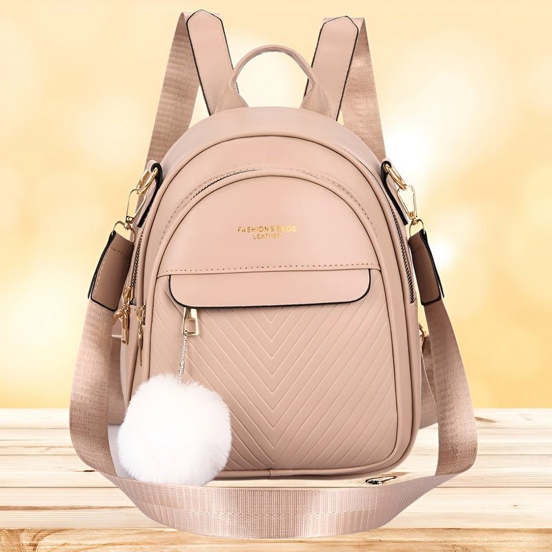 Raya – Trendy compact shoulder bag with multiple zip pockets and adjustable straps