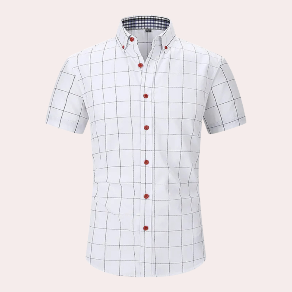 Niels - Classic plaid shirt with front buttons
