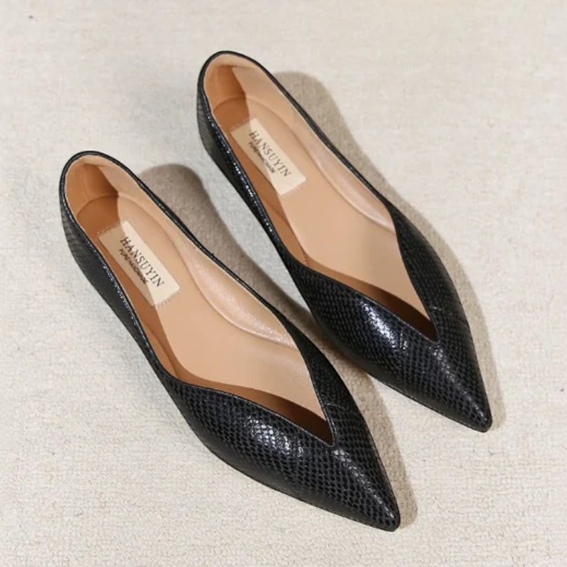 Chaussons pour femmes à bout pointu et sans lacets