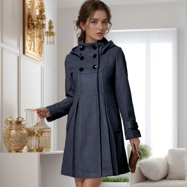 Agnes - Comfortable jacket with hood and side pockets for everyday use
