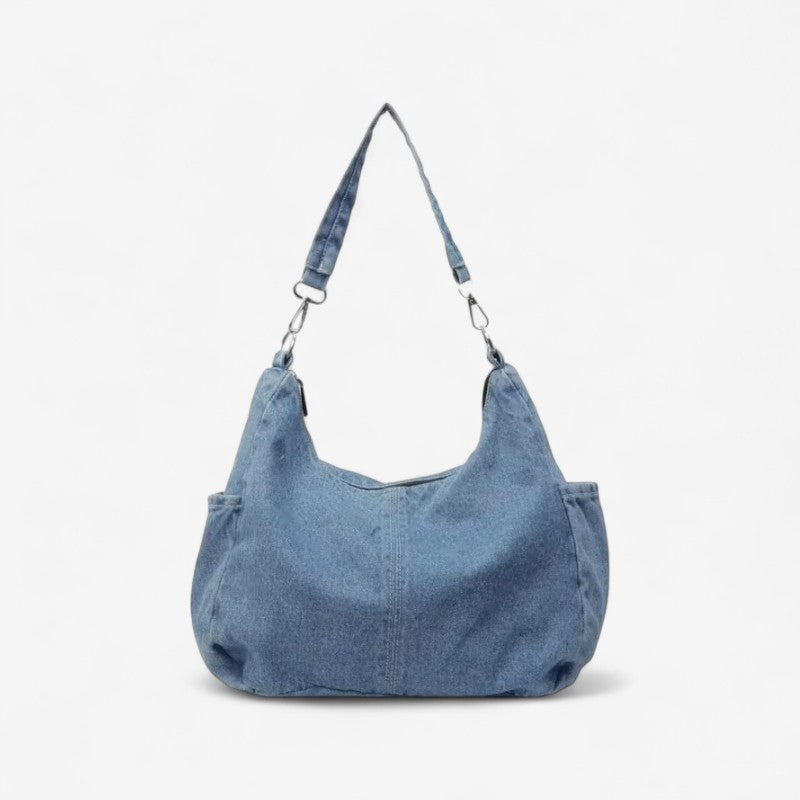 Lila – Borsa a spalla con tracolla removibile e chiusure con zip
