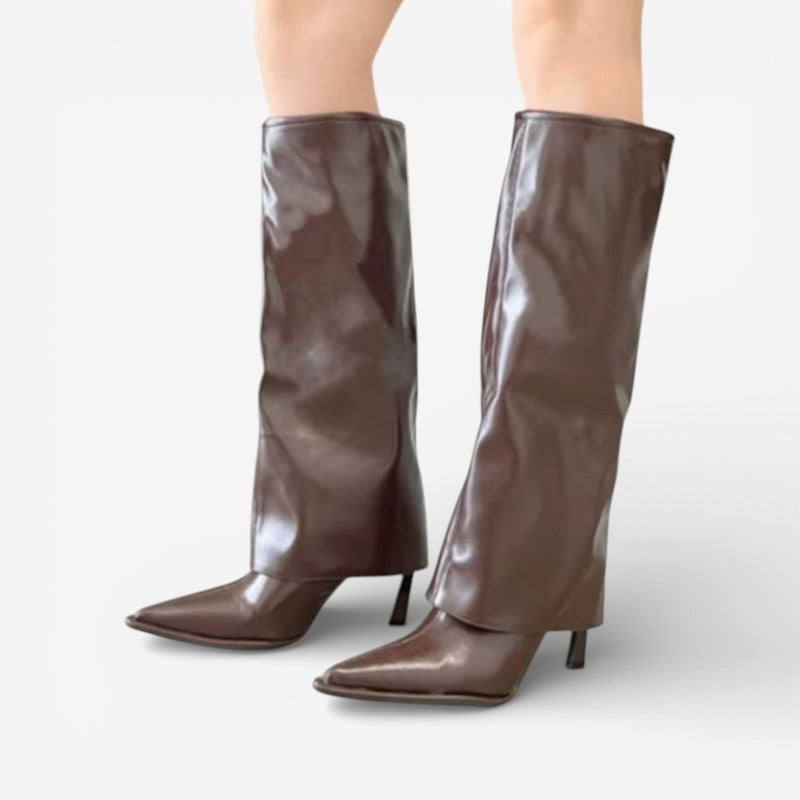 Maria - Bottes hautes jusqu'au genou avec bout pointu