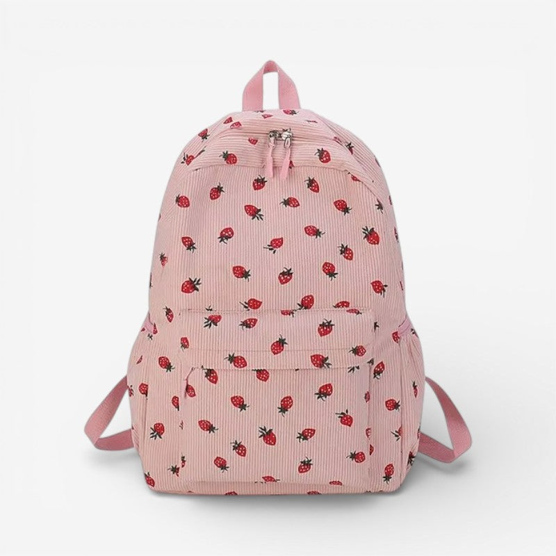 Indigo - Backpack with multiple zipper compartments and adjustable straps