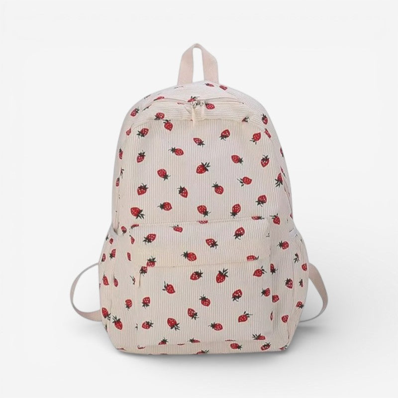 Indigo - Backpack with multiple zipper compartments and adjustable straps