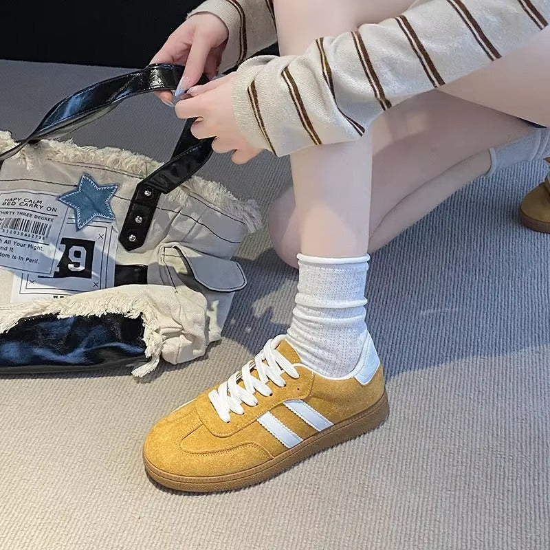 Katherine – Sneakers con chiusura a lacci, punta rotonda e design slip-on