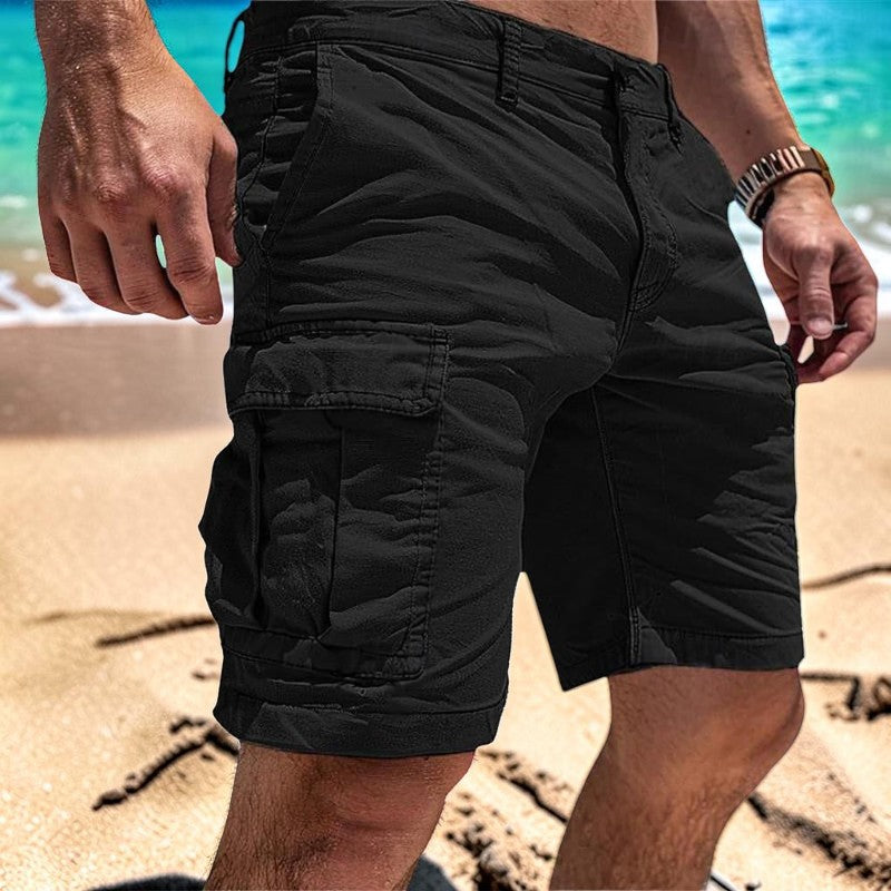 Pantaloncini da uomo fino al ginocchio con tasche utility