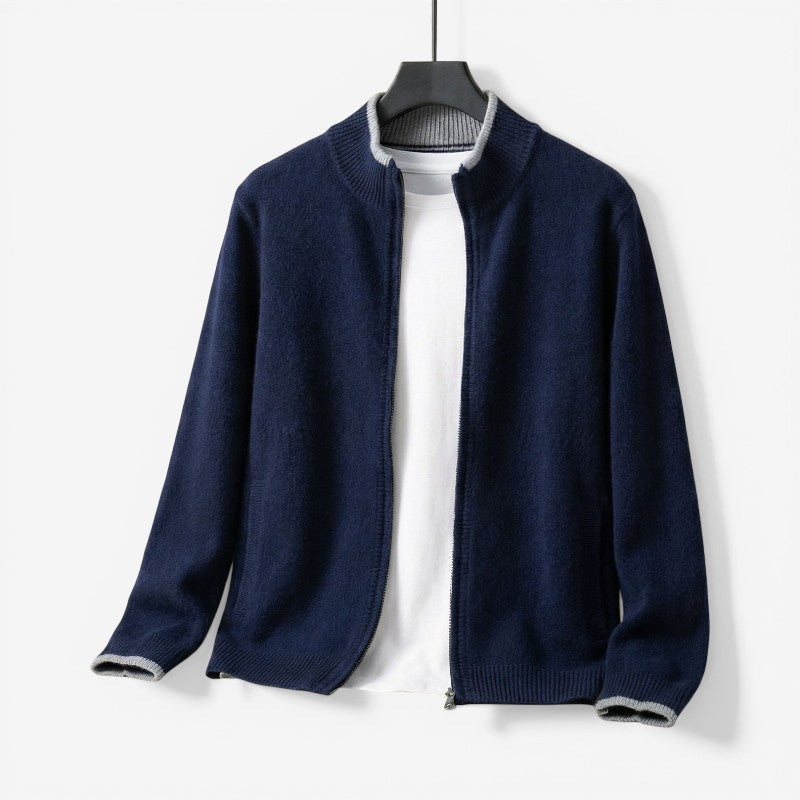Maglione da Uomo Slim Fit con Zip