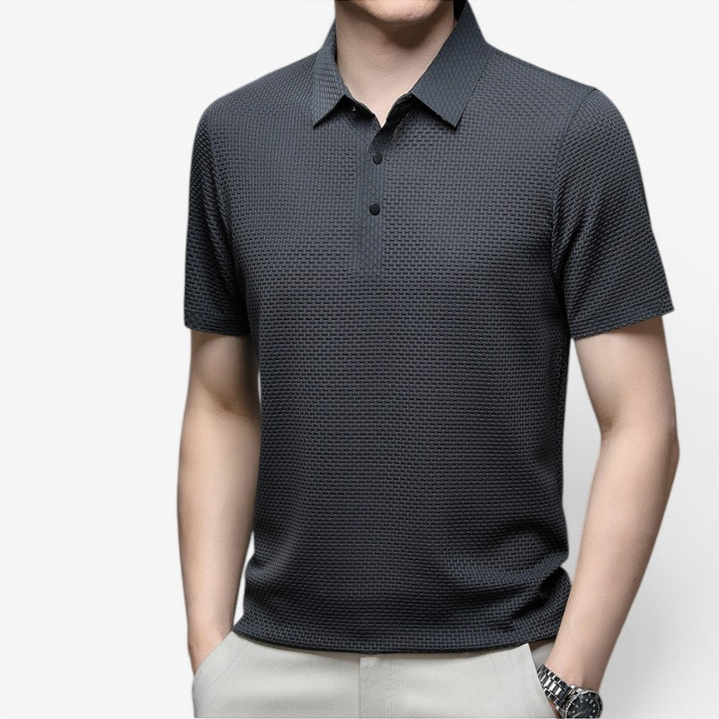 Polo da uomo con bottoni sul davanti