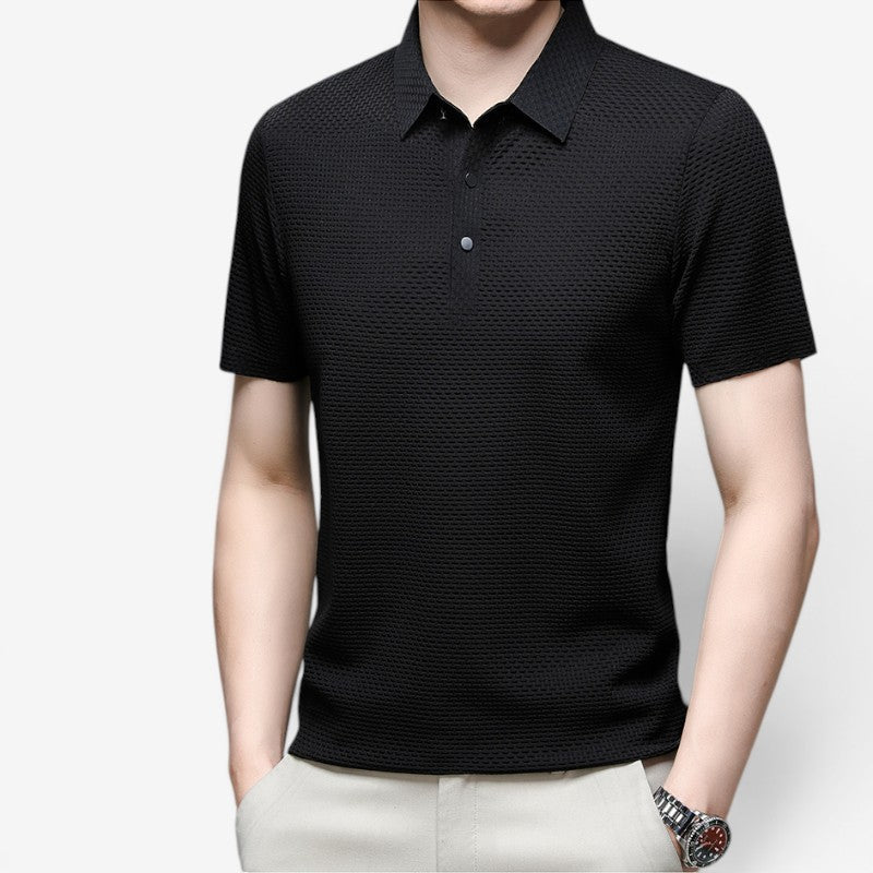 Polo da uomo con bottoni sul davanti
