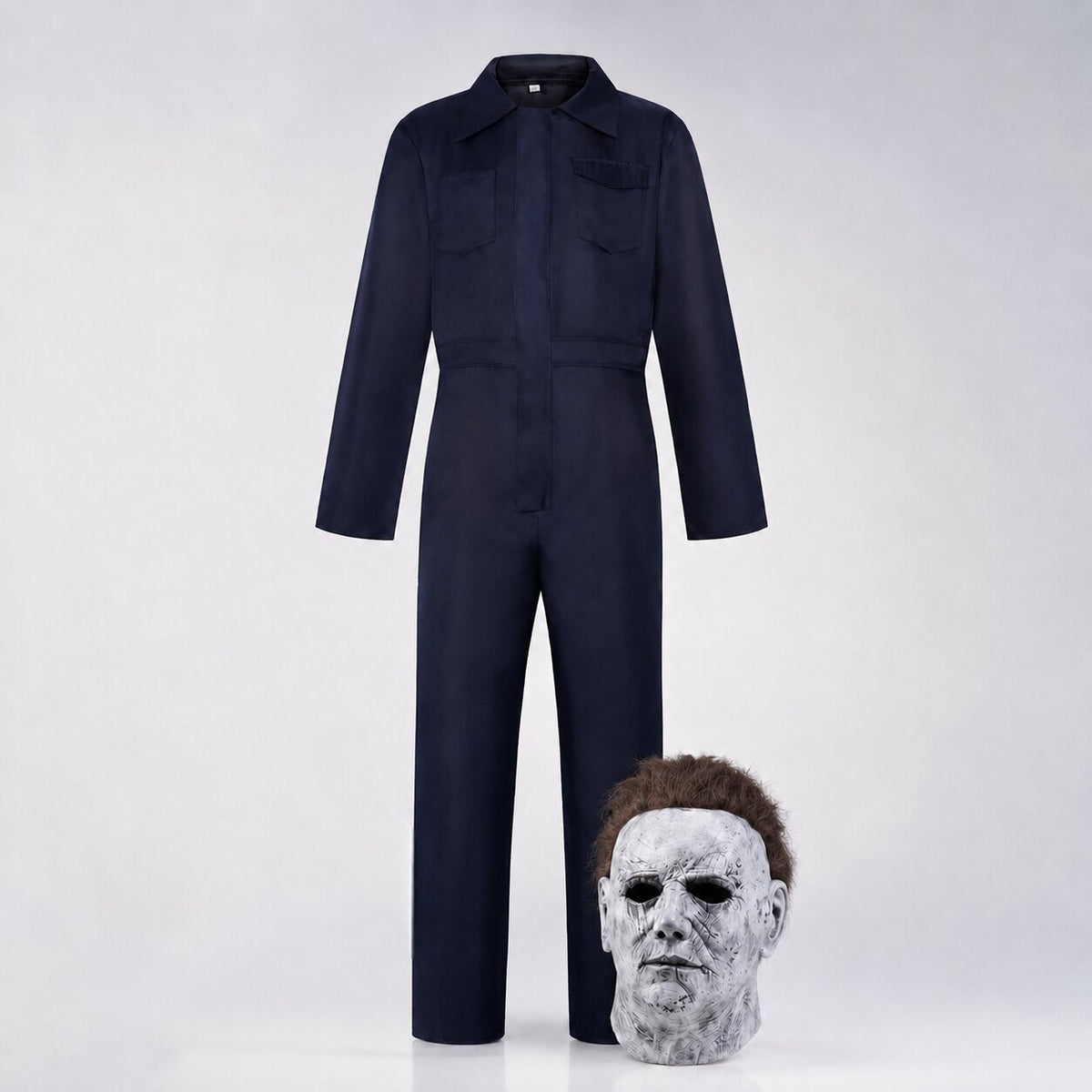 Kostým Michaela Myersa na Halloween od MaskForge – s maskou a atrapou noža