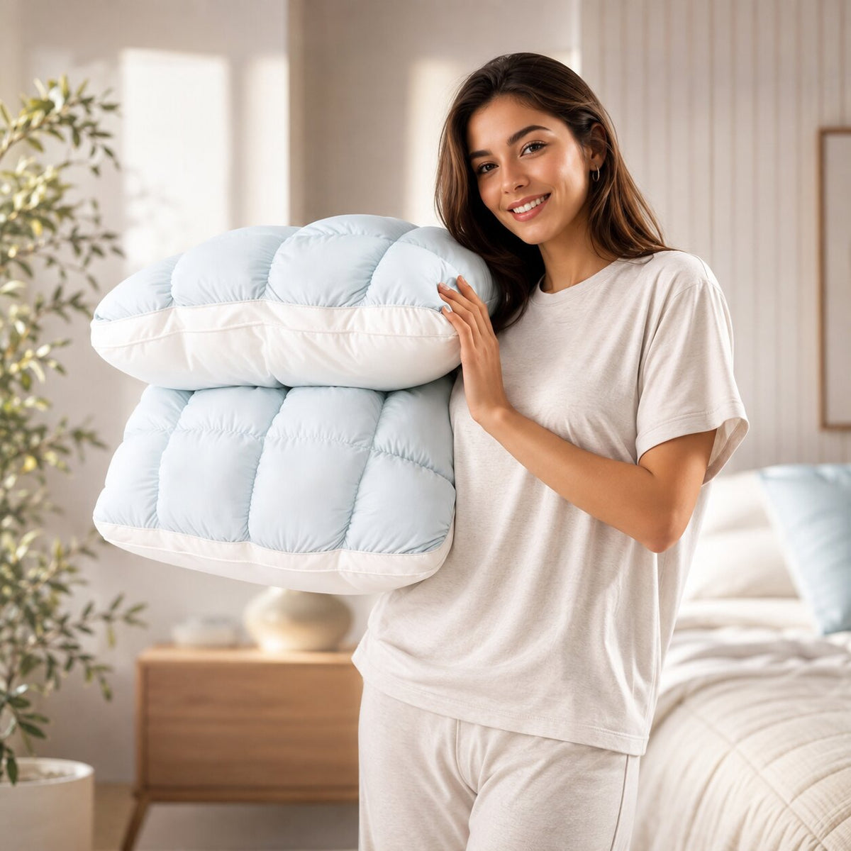 Loftelle - Oreiller en microfibre pour la literie