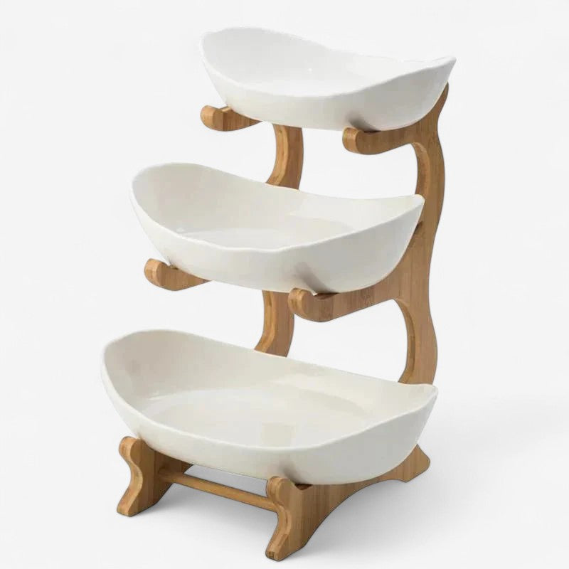 HoldNest – Modern Fruit Bowl with Removable Multi-layer Trays