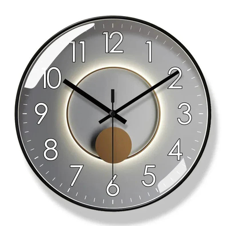 LuxeNord - Elegant quartz wall clock with a minimalist design
