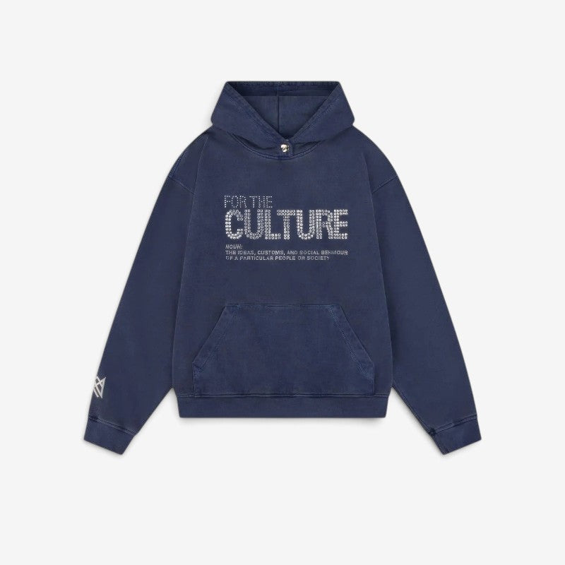 Ribwear - Sudadera con capucha de manga larga, bolsillos delanteros y ribetes acanalados