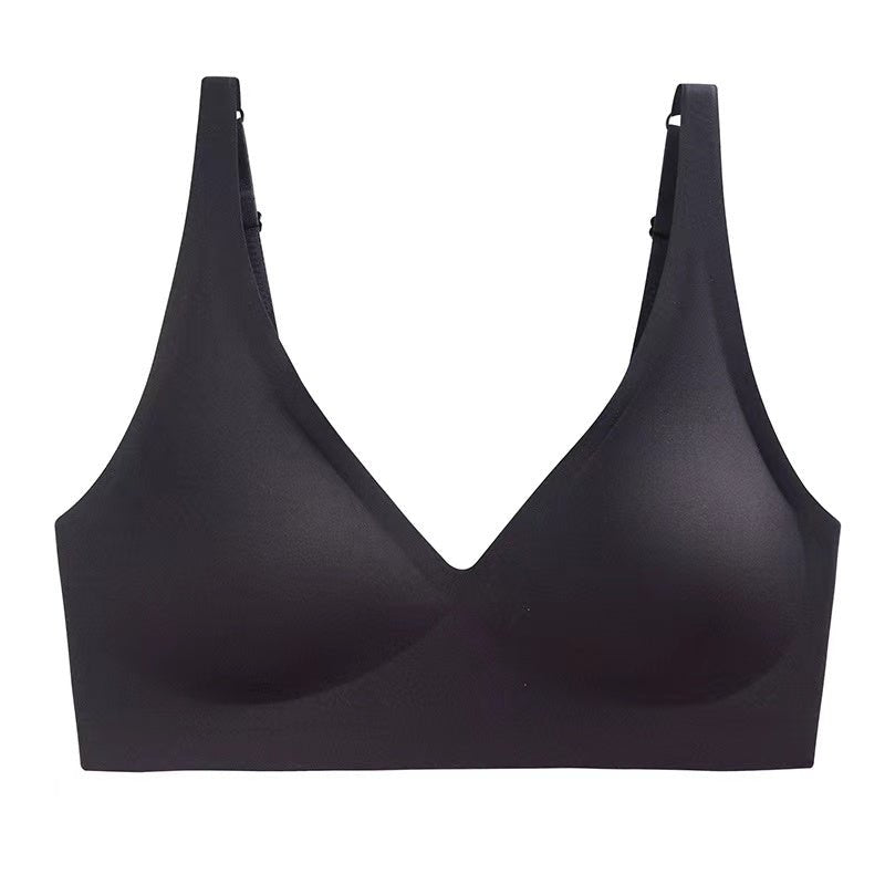 Lena - Wireless V-neck bralette with seamless fit and adjustable straps