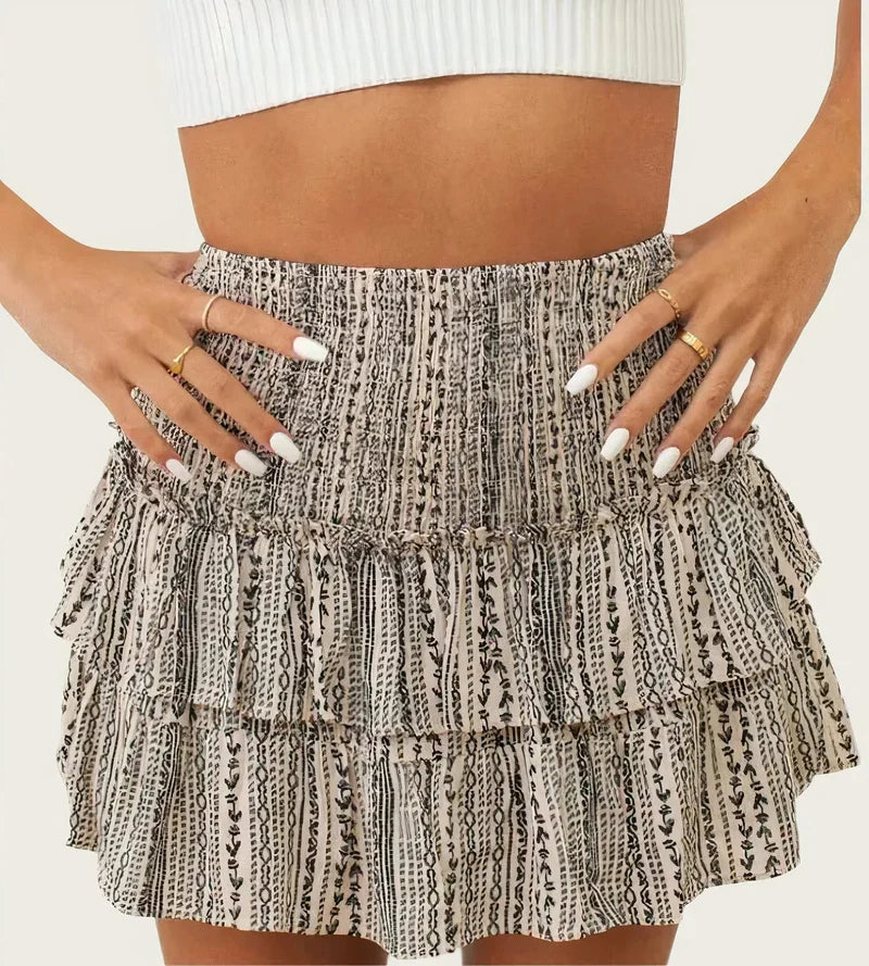 Lila - Elegancka bluzka z dopasowaną zwężaną spódnicą