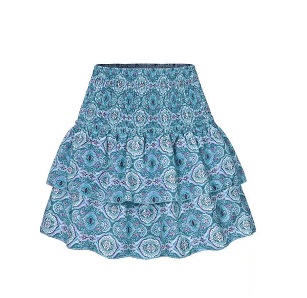 Lila - Elegancka bluzka z dopasowaną zwężaną spódnicą
