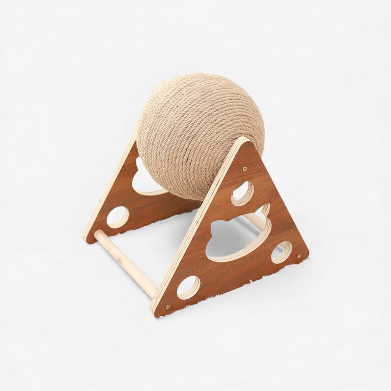 PawRoll – Kočičí škrabadlo s vestavěným rámem pro kutálející se míček