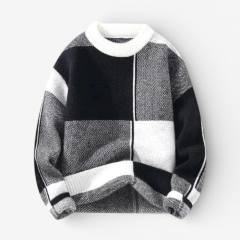 Albie – Maglione a vestibilità ampia con scollo rotondo e maniche lunghe | Comfort rilassato per uso quotidiano | Stile classico senza tempo | Taglie M–4XL | Nero, Verde, Blu, Rosa Materiale