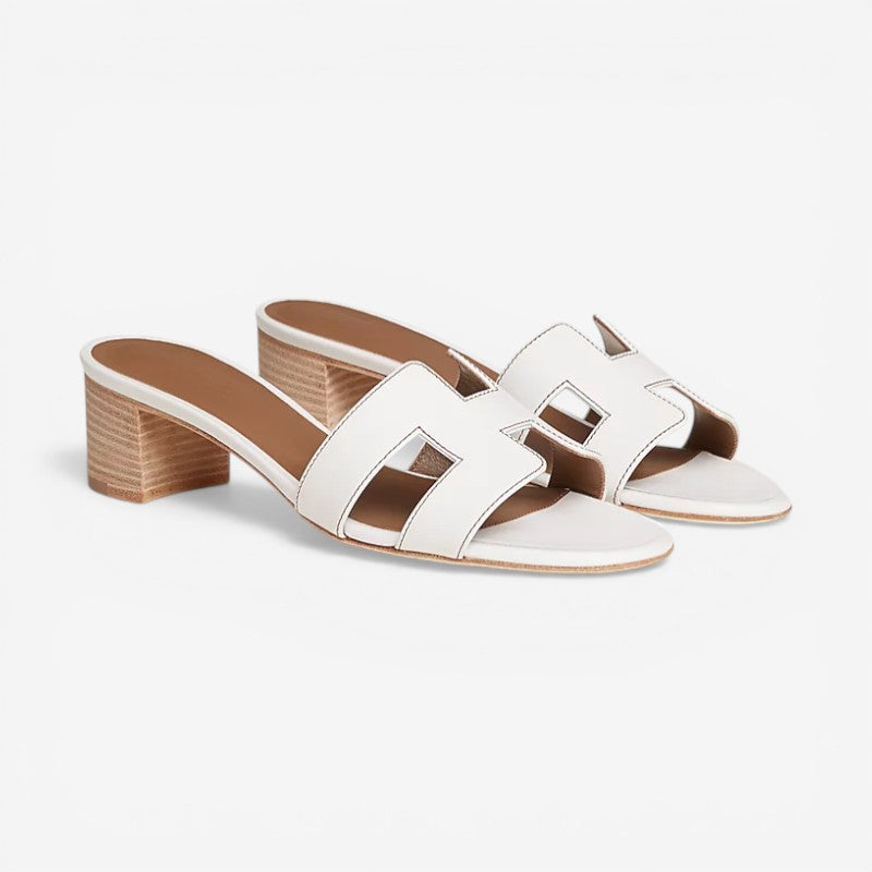 Tamsin – Sandale cu toc mediu, vârf deschis și slip-on