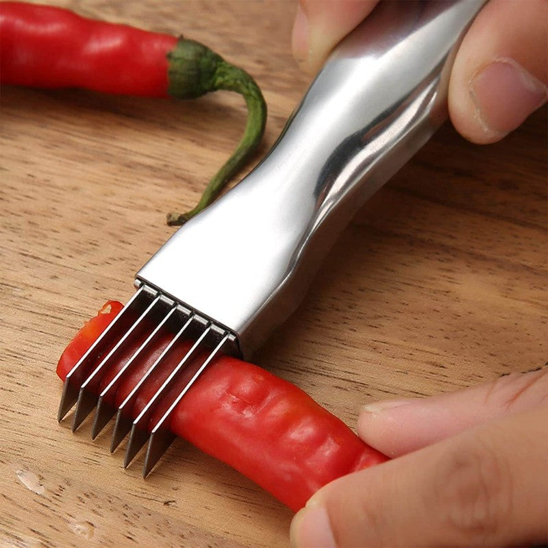 SliceMate – Nerezový kráječ cibule s designem 6 čepelí