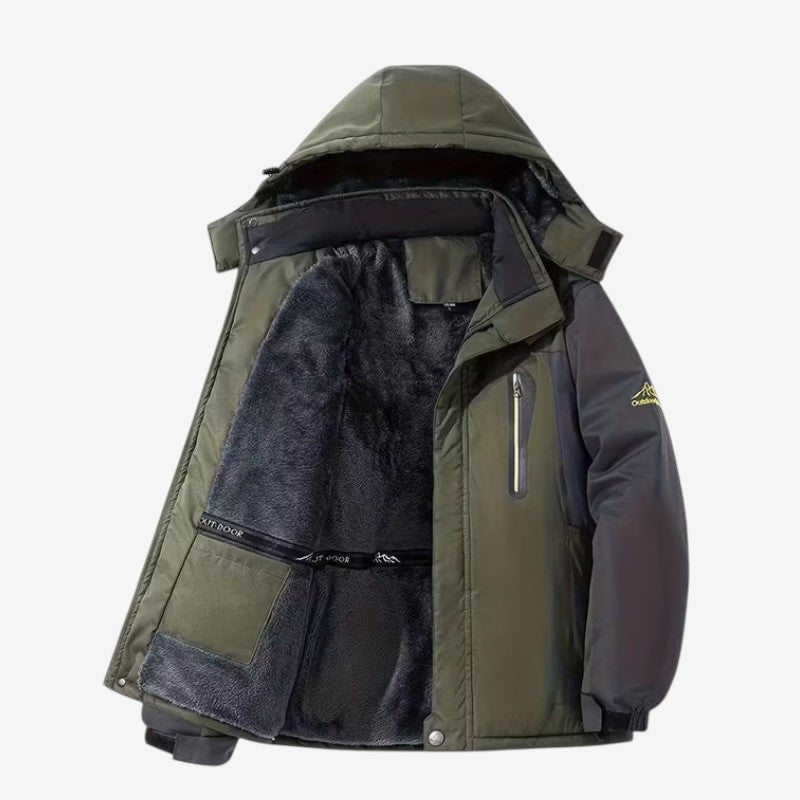 ZipWarm - Men's Winter Coat with Hooded Design