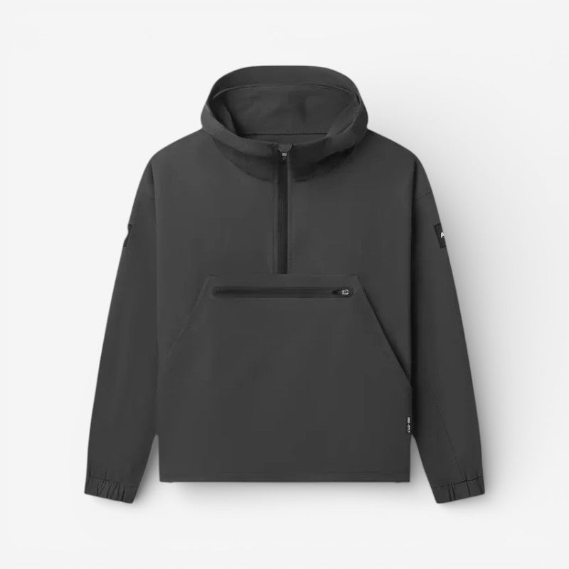Aidan - Veste à capuche à manches longues avec demi-fermeture éclair