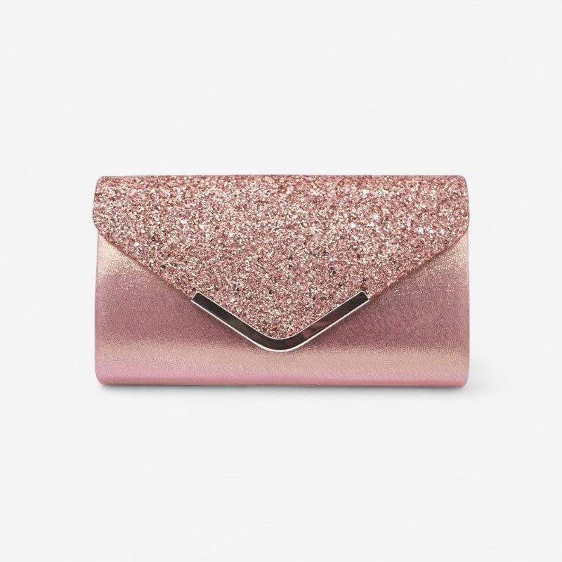 Brenda – Borsa a mano con chiusura a busta e design rettangolare