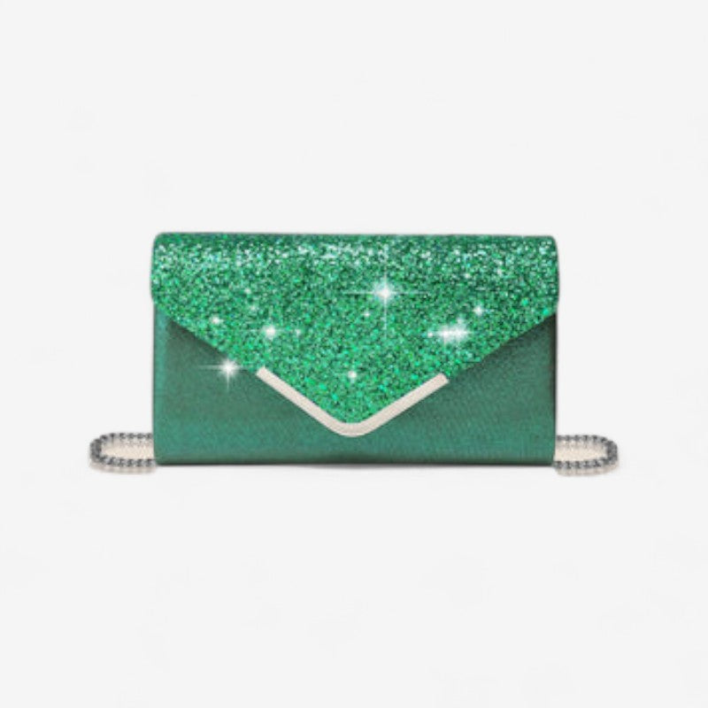 Brenda – Borsa a mano con chiusura a busta e design rettangolare