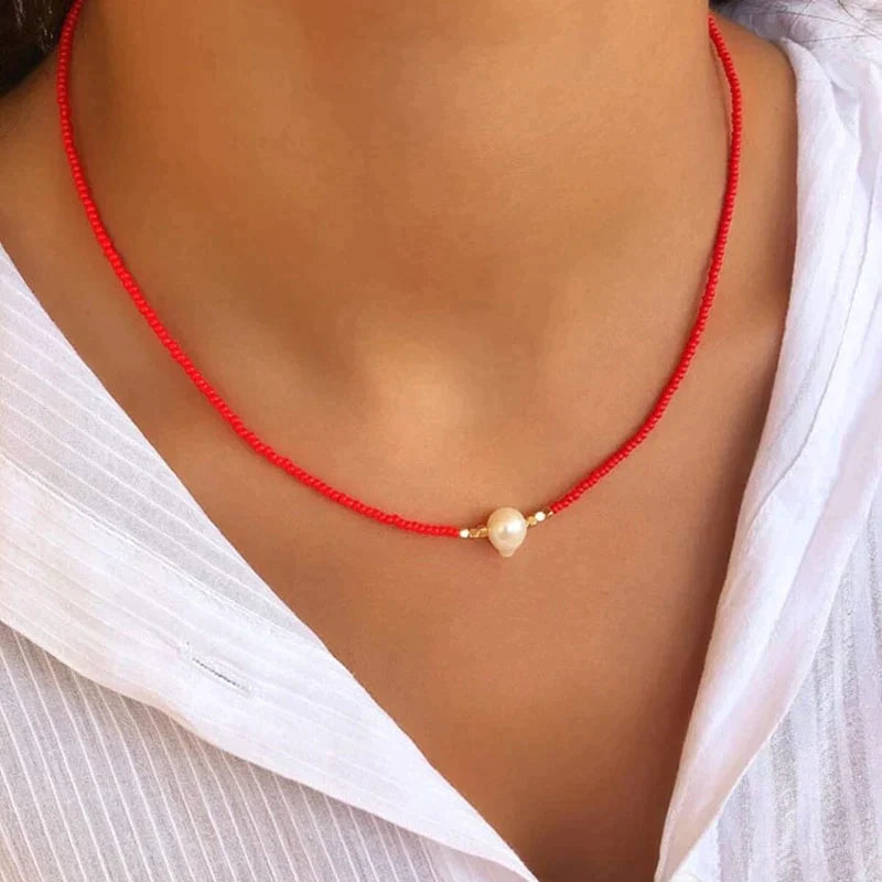 Ava - Elegant freshwater pearl necklace with adjustable chain | Buy 1 Get 1 Free