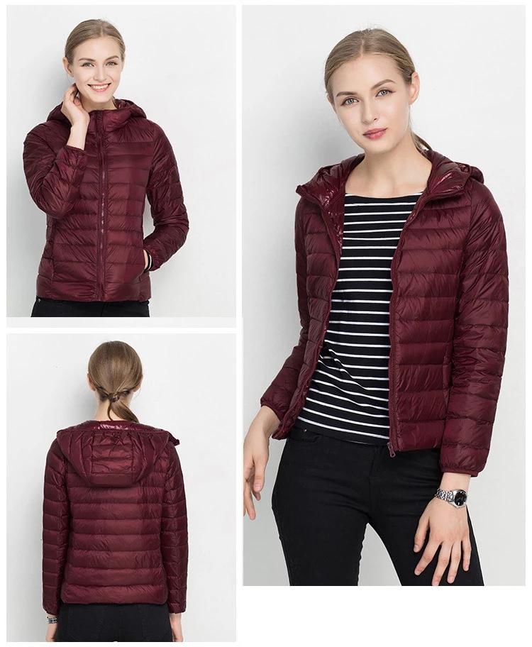 Lena – Stylish lightweight puffer coat with hood and front zipper for everyday wear
