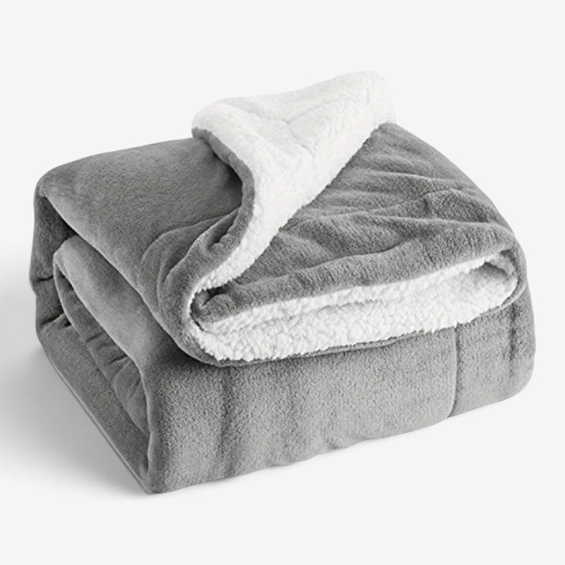 SherpaDuo – Manta de forro polar sherpa bicolor