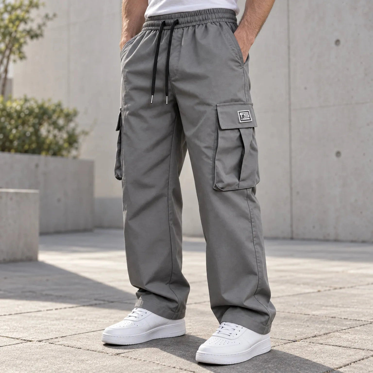 Valmero – Cargo Trousers with Drawstring Waist