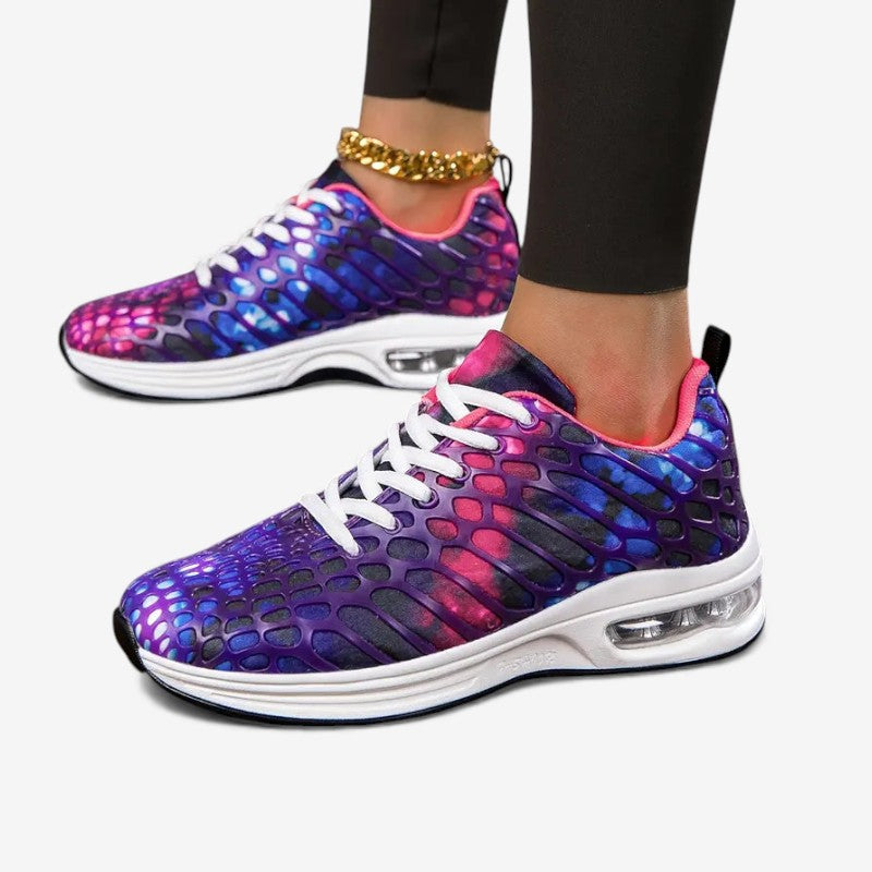 Luna – Sneakersy z zaokrąglonym noskiem, sznurowane, z antypoślizgową podeszwą