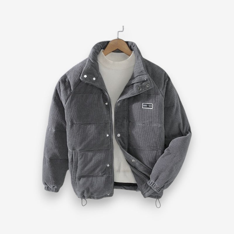 William – Veste matelassée à manches longues avec fermeture éclair et poches