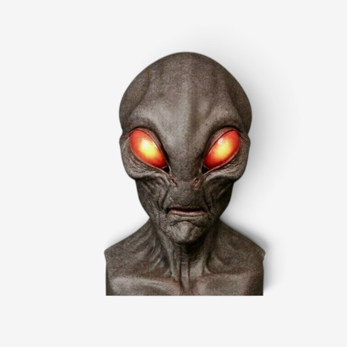 Realistic Alien Full Head Mask for Halloween and Cosplay