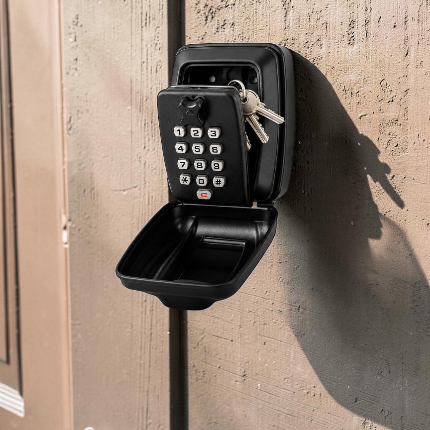 KeyVault - Nástěnný venkovní trezor na klíče s 12místným resetovatelným kombinačním zámkem