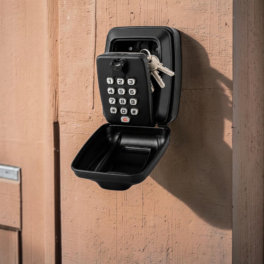 KeyVault - Nástěnný venkovní trezor na klíče s 12místným resetovatelným kombinačním zámkem