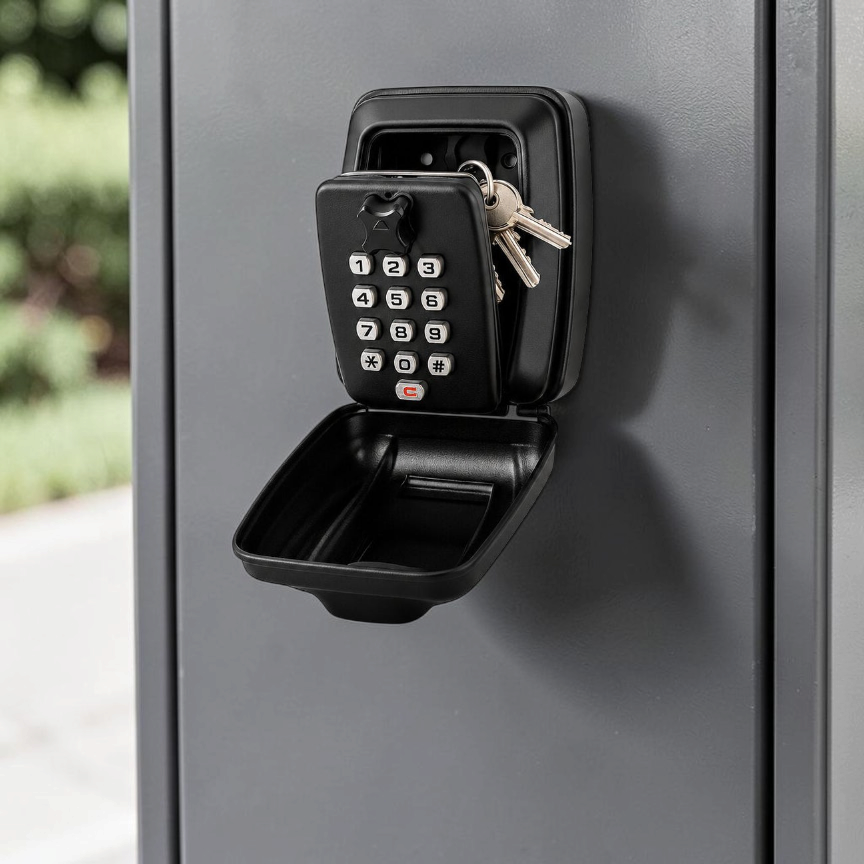 KeyVault - Nástěnný venkovní trezor na klíče s 12místným resetovatelným kombinačním zámkem