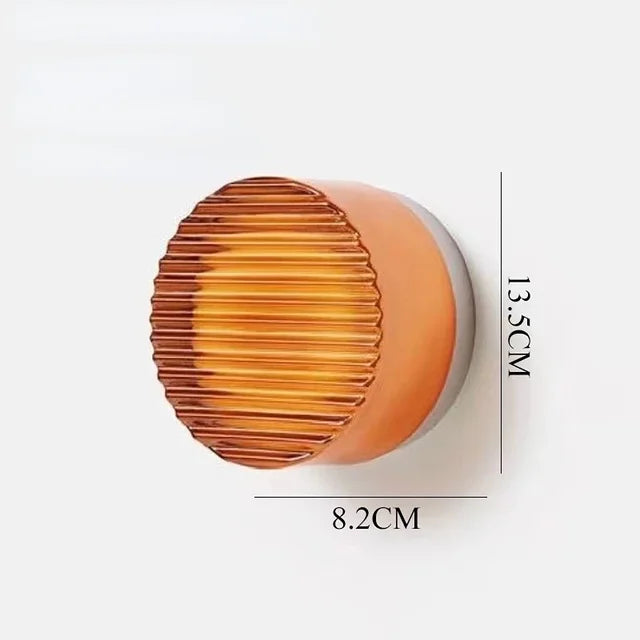 RoundGlow - Elegante lampada da parete rotonda con design moderno