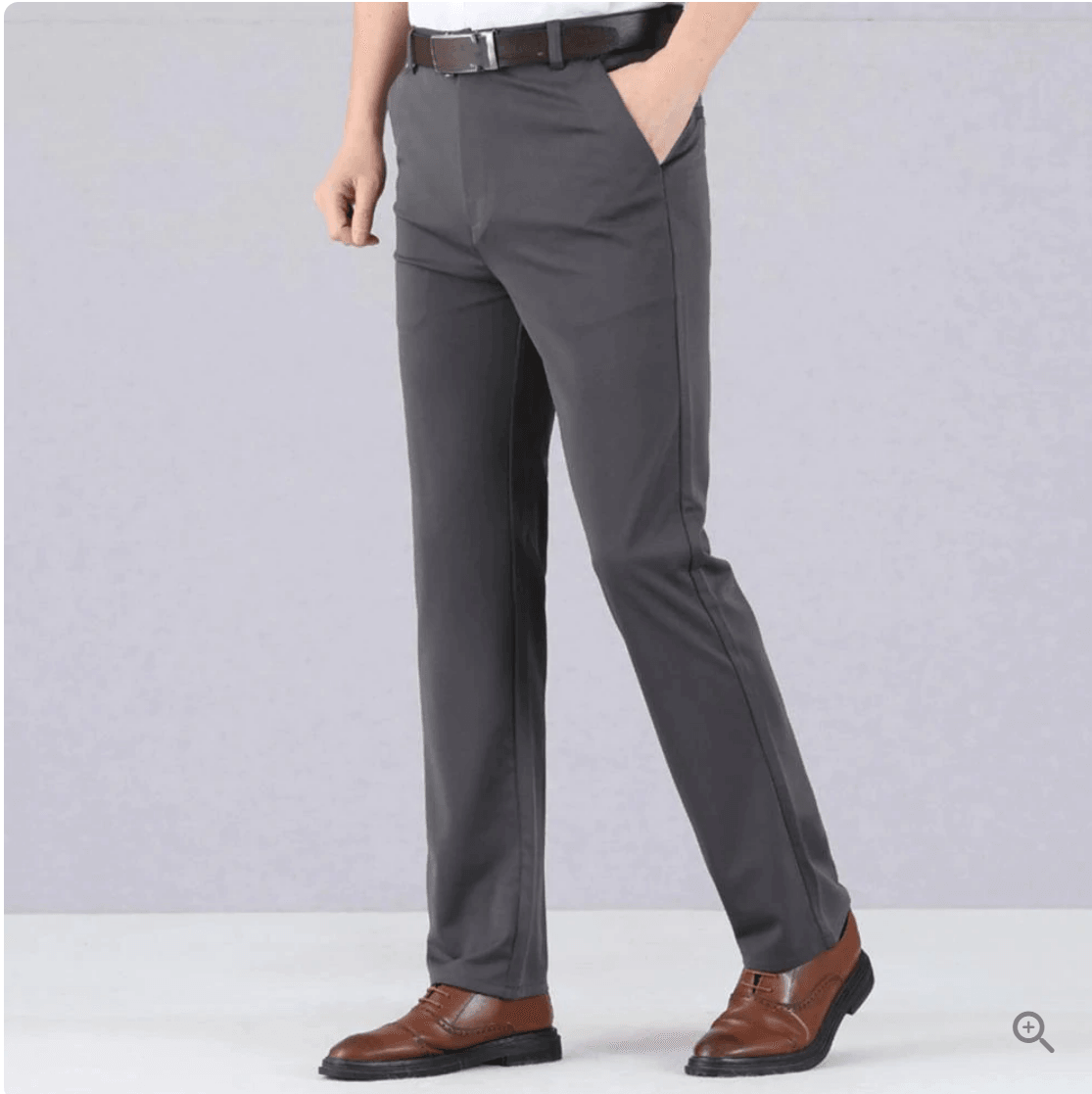 James - Pantaloni a vita elasticizzata slim fit con tasche per comfort quotidiano