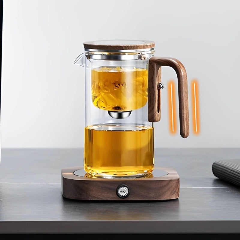 MasterBlend – Teiera in vetro con manico in legno per un’esperienza di infusione fluida