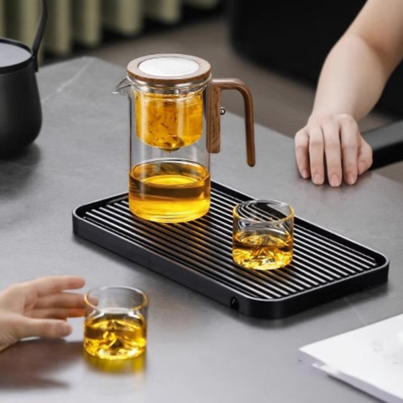 MasterBlend – Teiera in vetro con manico in legno per un’esperienza di infusione fluida