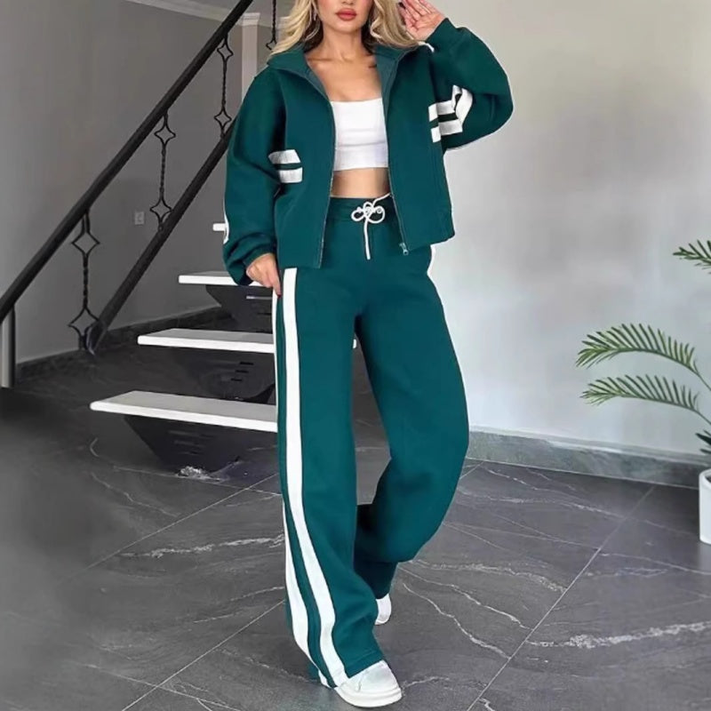 Jessica – Ensemble Deux Pièces avec Veste à Manches Longues et Pantalon à Cordon