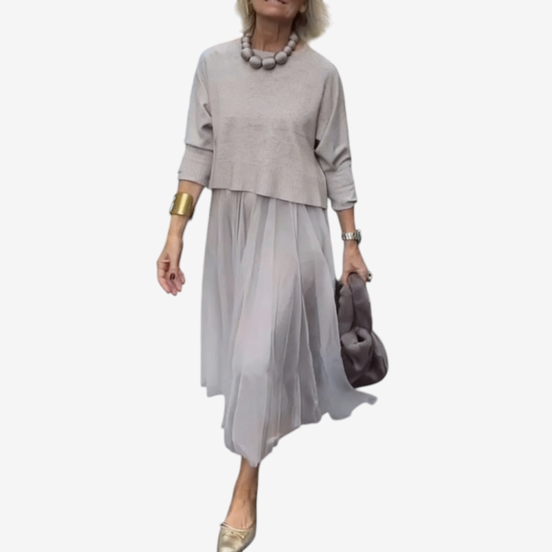 KnitDress – Robe sans manches à la silhouette fluide