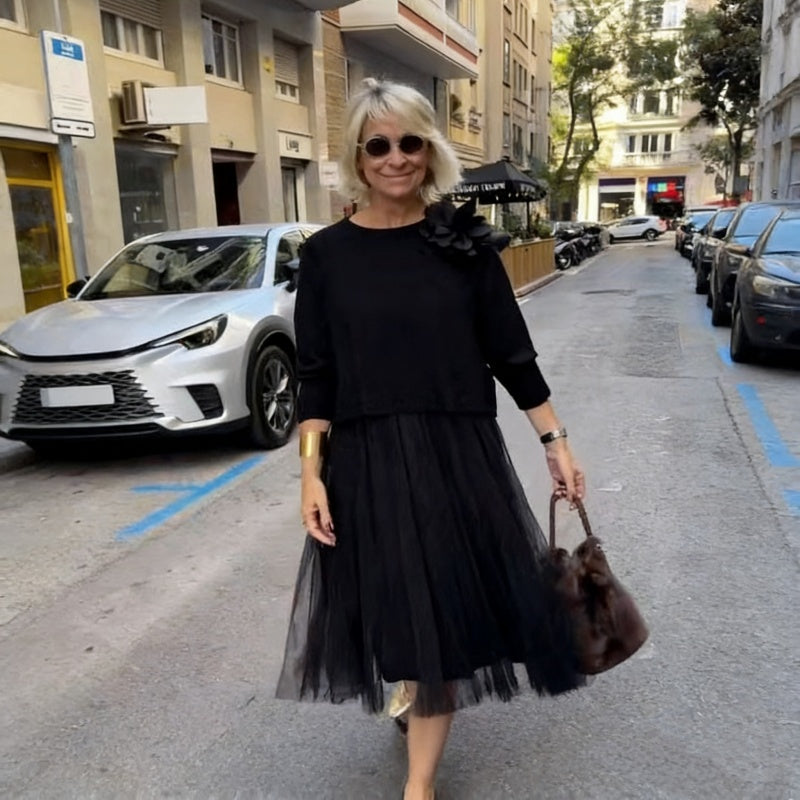 KnitDress – Robe sans manches à la silhouette fluide