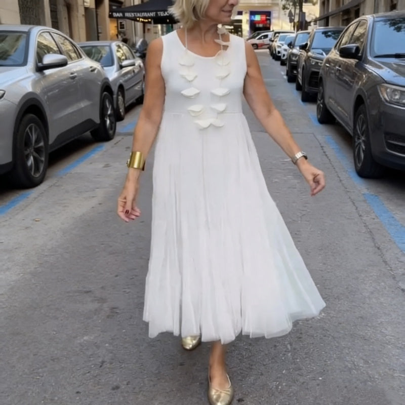 KnitDress – Robe sans manches à la silhouette fluide